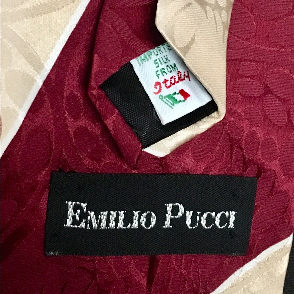 EMILIO PUCCI vintage art deco tie - Picture 3 of 3